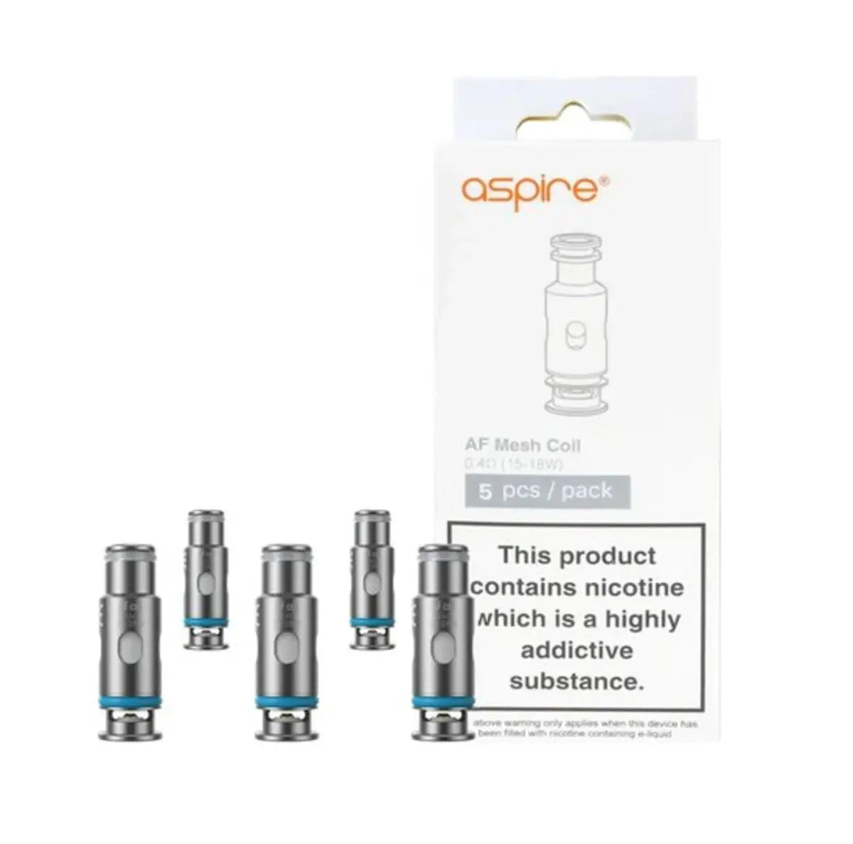 Aspire AF Mesh Coils 0.4 Ohm 5 Pack