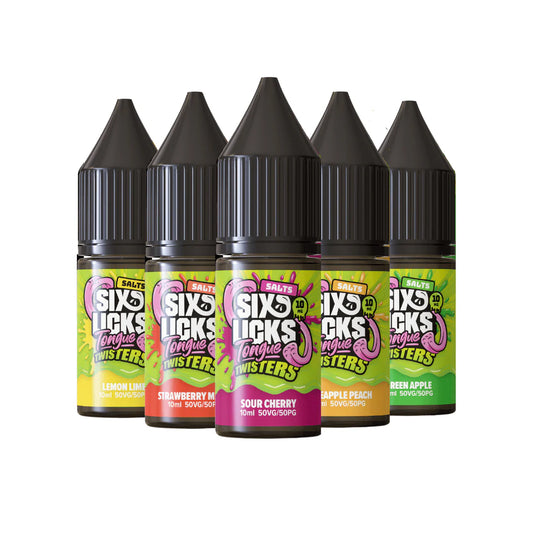 SIX LICKS TONGUE TWISTER SALTS