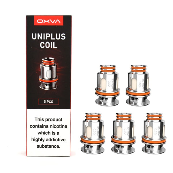 OXVA Uniplus Coils 5 Pack 0.30 OHM