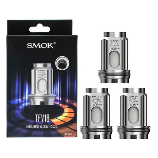 SMOK TFV18 Coils 3 Pack 0.33OHM Mesh