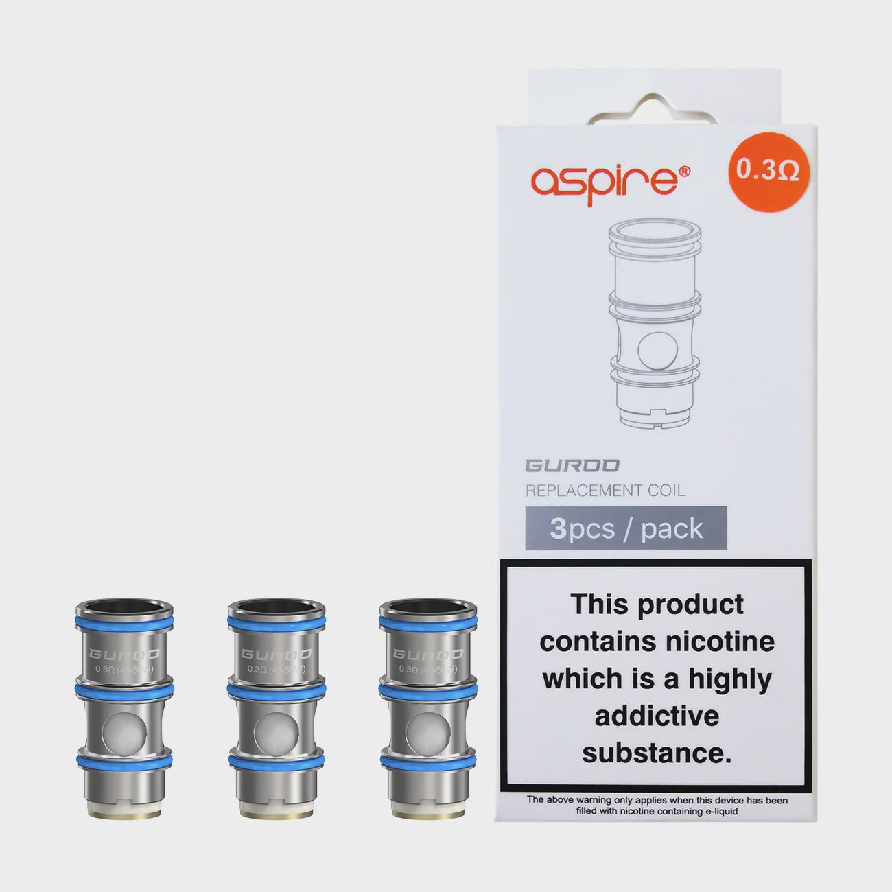 ASPIRE GUROO COILS 5 PACK 0.30 OHM (8891165671734)