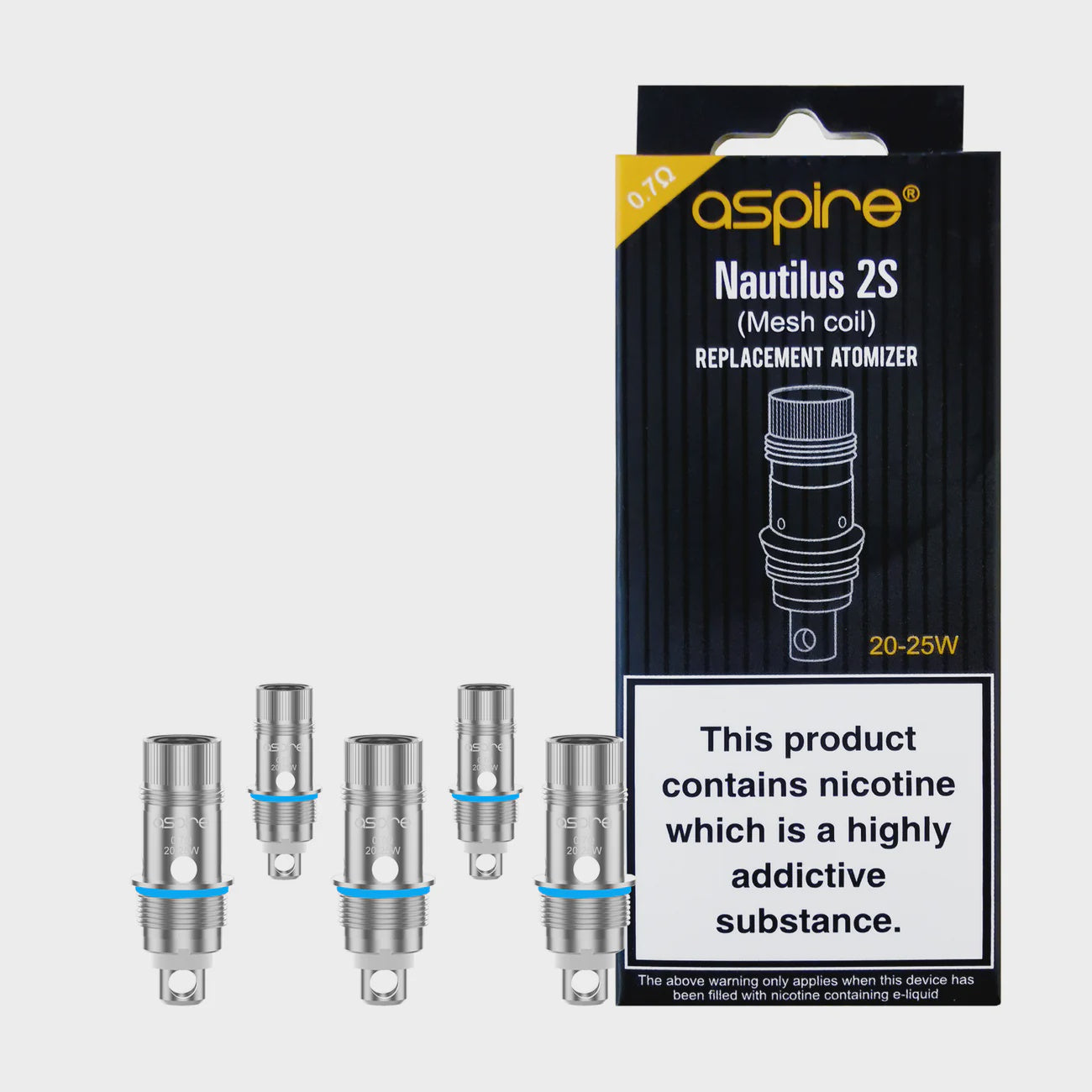 Aspire Nautilus 2S Coil 5 Pack 0.7OHM (8891166556470)