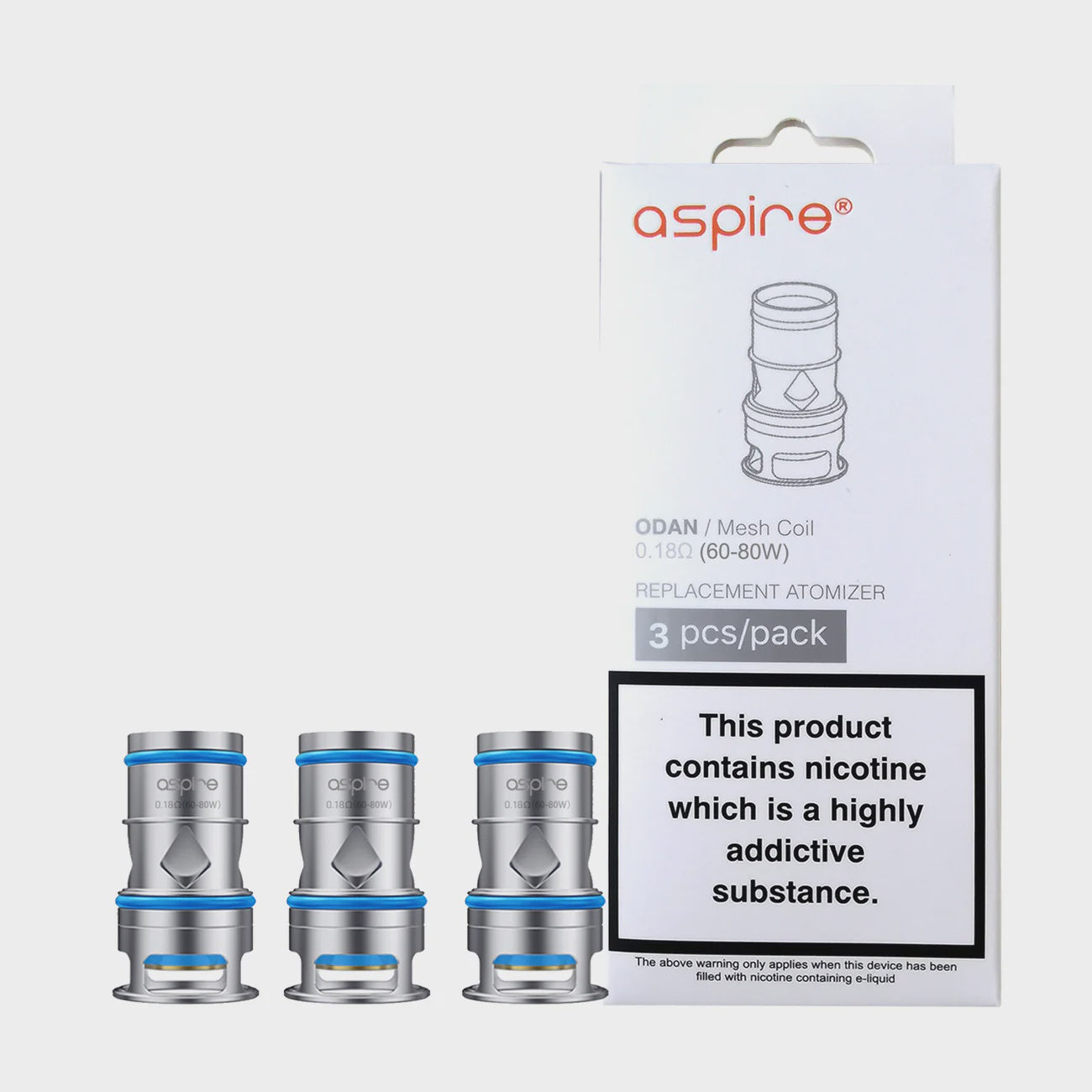 Aspire Odan Mesh  Coils 3 Pack 0.18 OHM