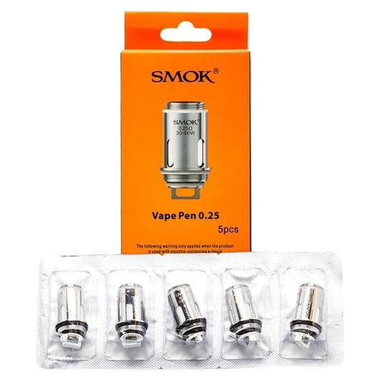 SMOK VAPE PEN 22 COILS 5 PACK 0.25 OHM