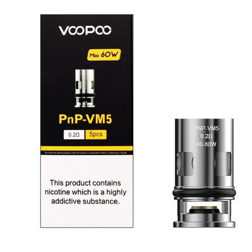 Voopoo PNP Coils 5 Pack 0.20 OHM VM5