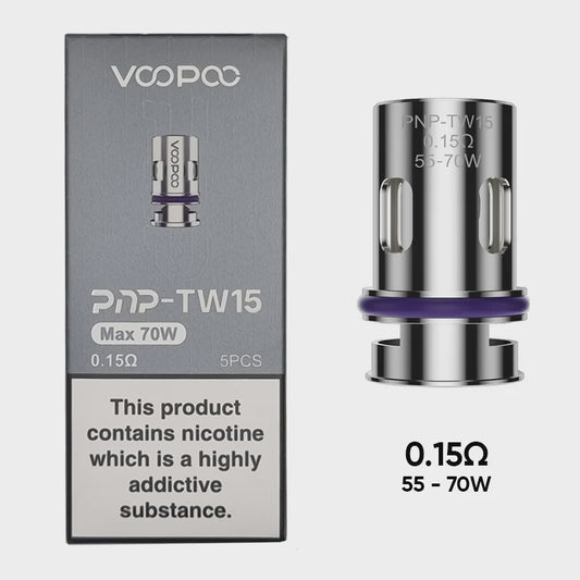 Voopoo PNP TW15 Coils 0.15 OHM 5 Pack